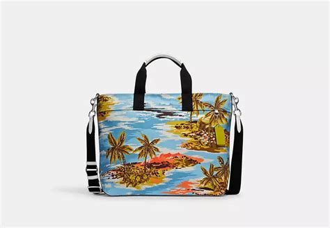 coach hawaiian print tote|coach tote and carryall.